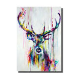 tableau cerf coloré