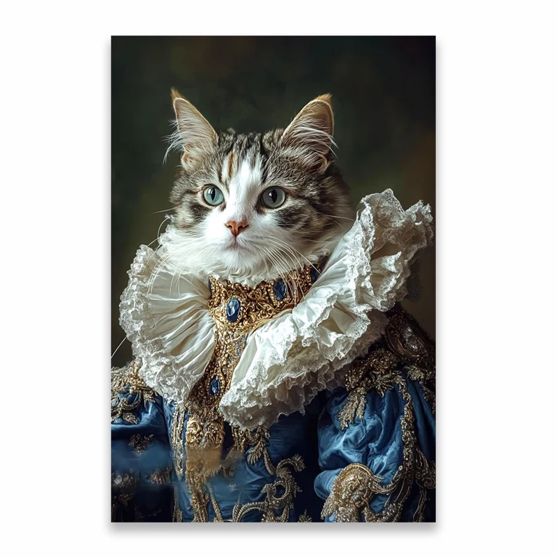 tableau chat humain