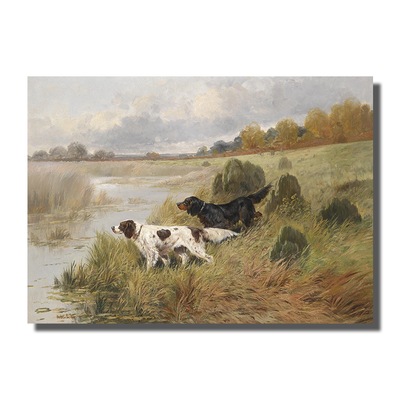 tableau de chiens