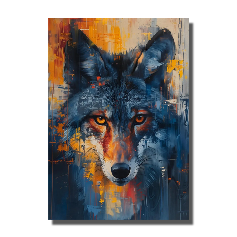 tableau yeux de loup