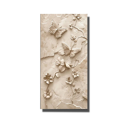 tableau avec papillons en relief