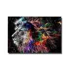 tableau lion street art