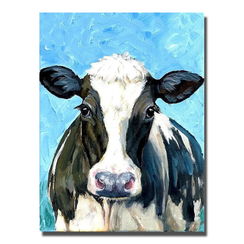 tableau peinture vache