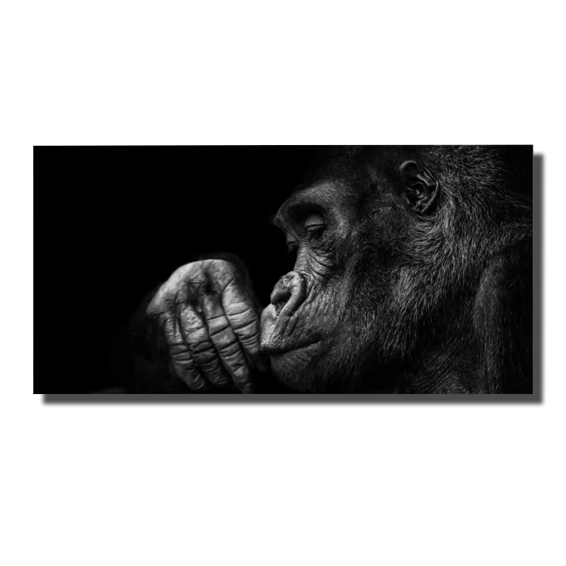 tableau gorille noir