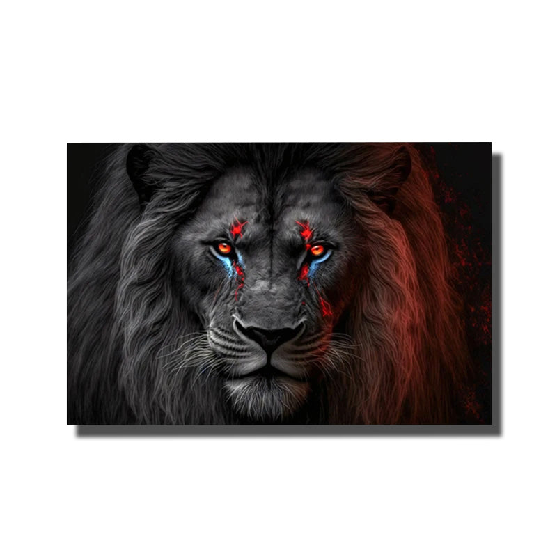 lion toile