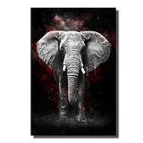 tableau éléphant peinture