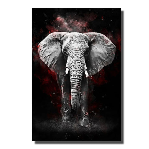 tableau éléphant peinture