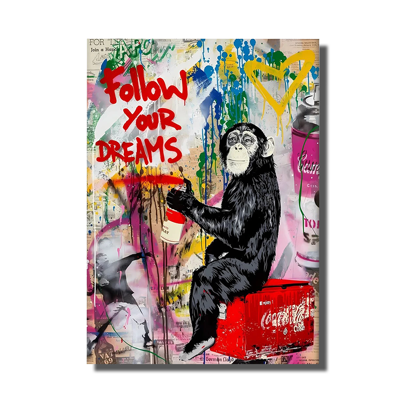 tableau street art singe
