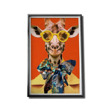 tableau girafe couleur