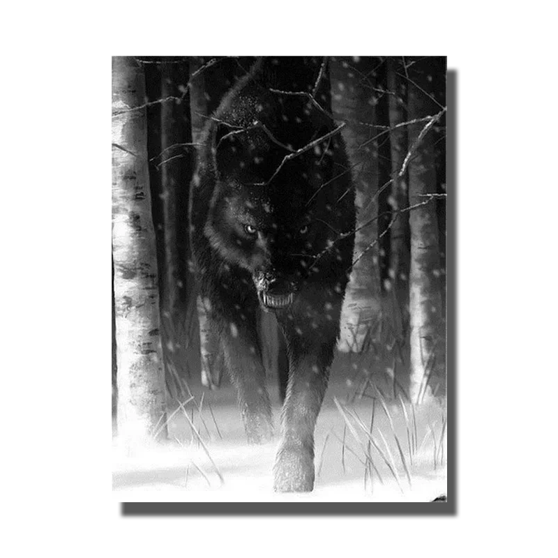 tableau photo loup