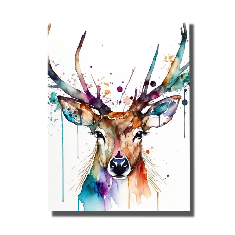 tableau tete de cerf