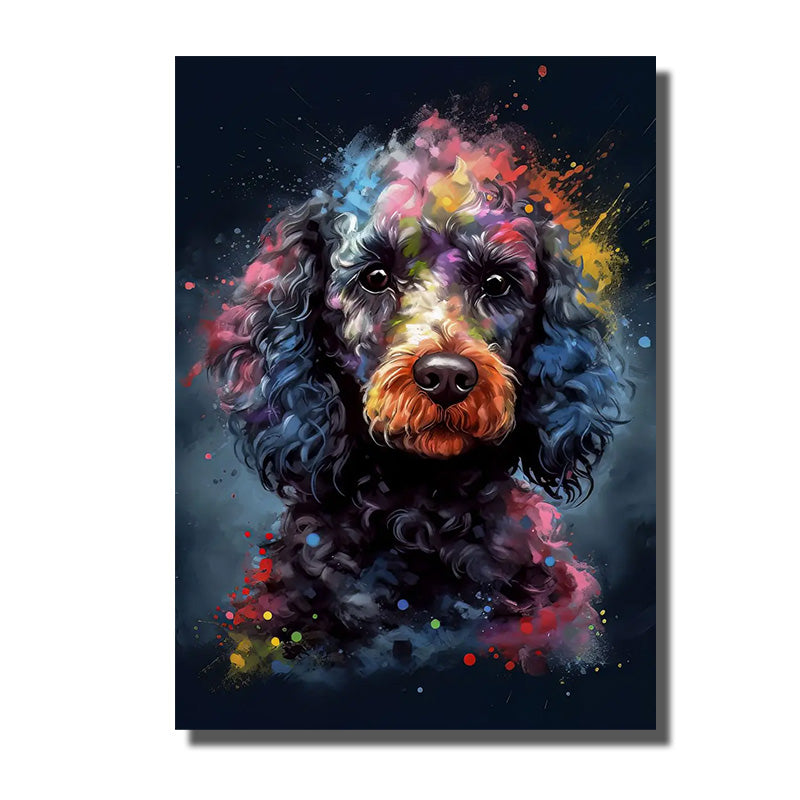 peinture tableau chien