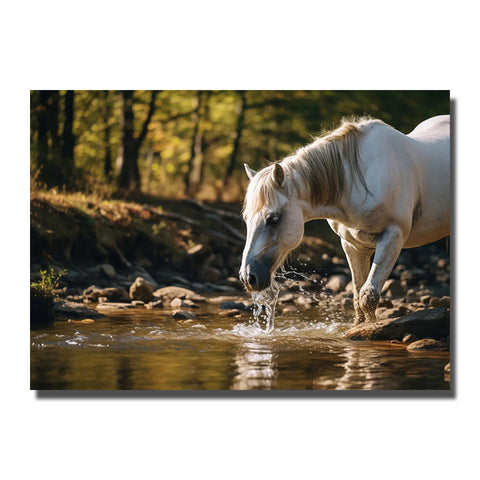 cadre avec cheval
