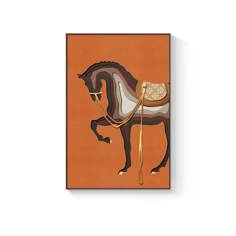 cadre cheval décoratif