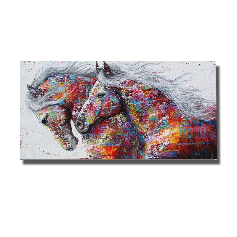 tableau peinture chevaux