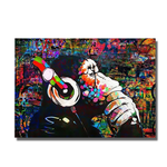 tableau singe musique