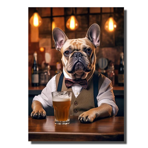 cadre chien costume