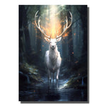 cadre avec cerf