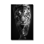cadre tigre noir et blanc