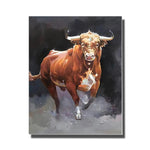 tableau avec taureau