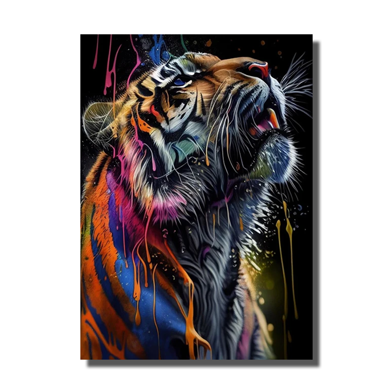 tableau tigre pop art