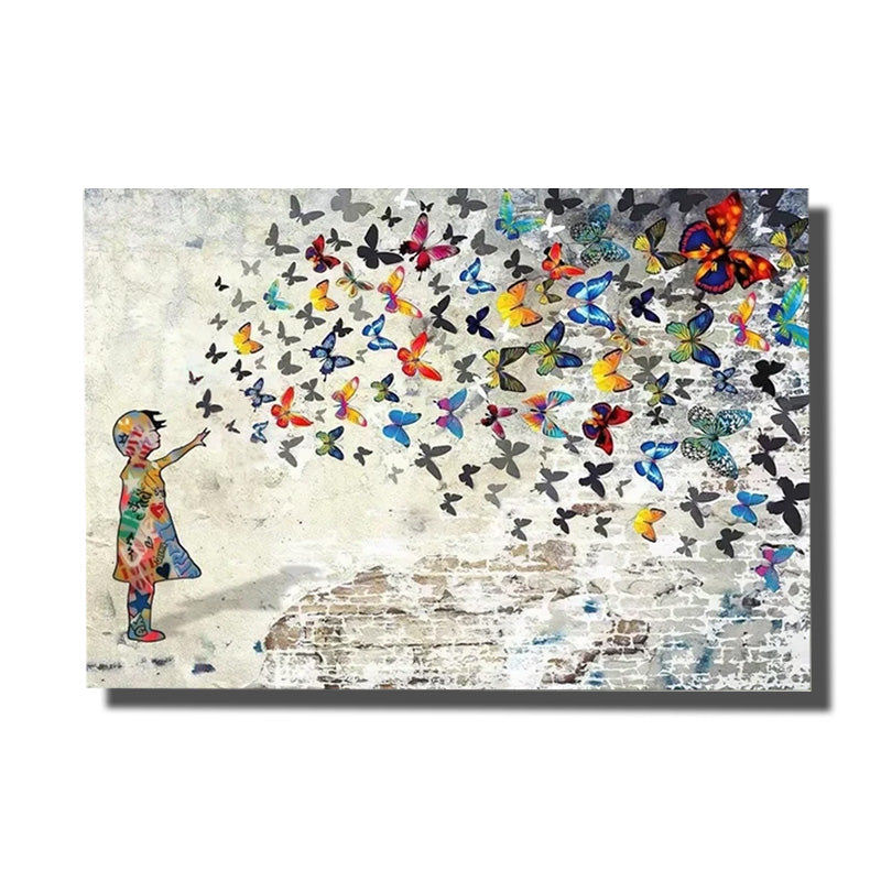tableau envolee de papillons