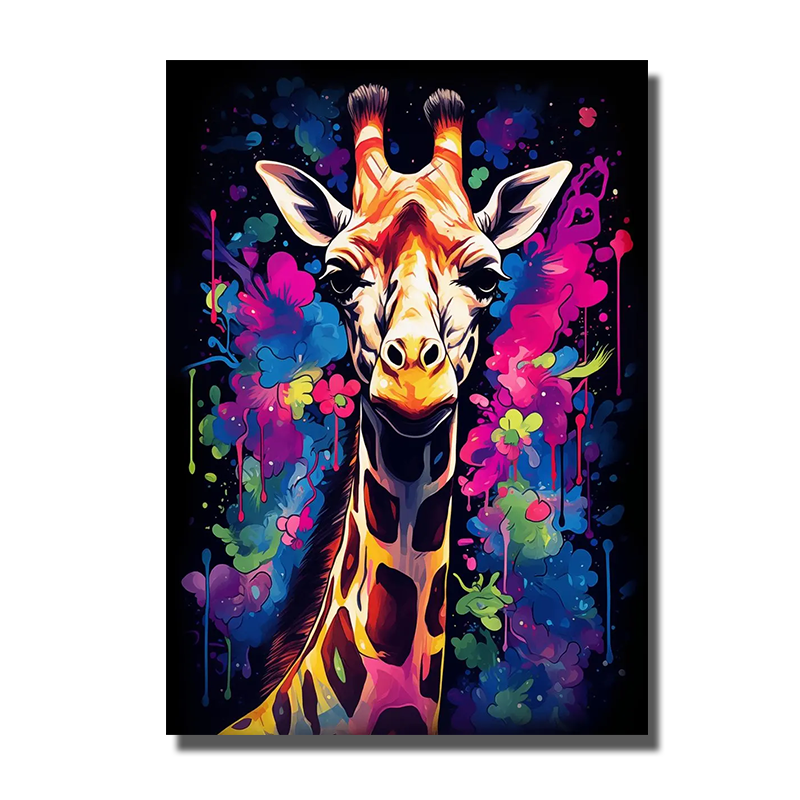 cadre girafe pop