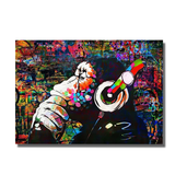 tableau de singe en couleur