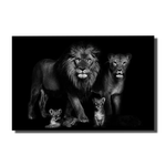 tableau lion lionne lionceau