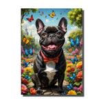 cadre chien en bois