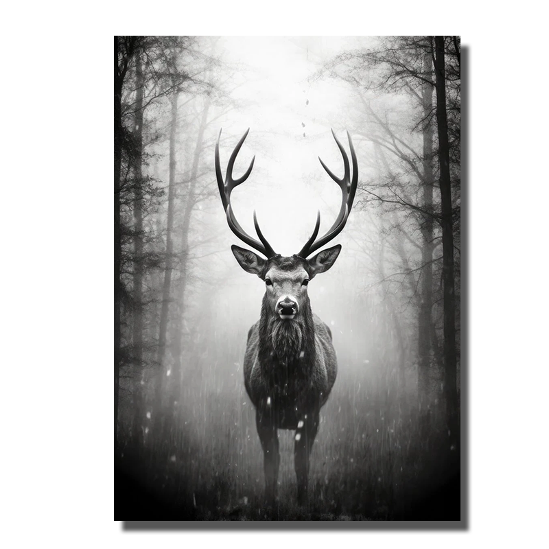 tableau cerf scandinave