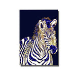tableau zebre peinture