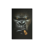tableau gorille cigare