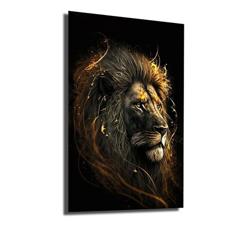 cadre avec lion
