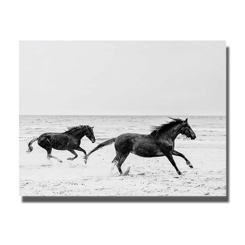 tableau avec chevaux