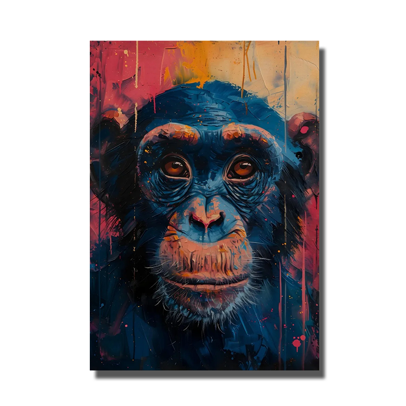 tableau couleur singe
