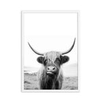 tableau vache noir et blanc