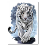 tableau tigre blanc