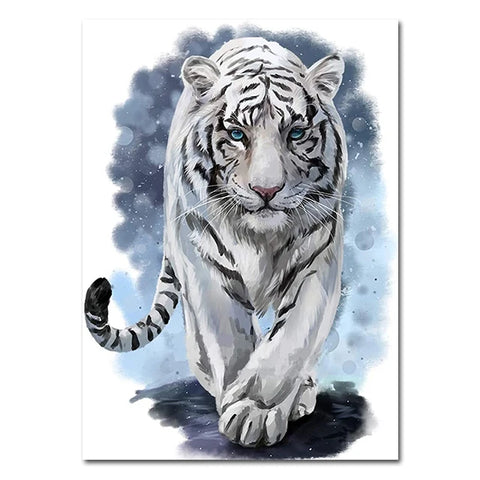 tableau tigre blanc