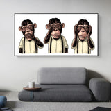 cadre mural les 3 singes