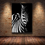 décoration toile zebre
