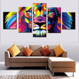 tableau lion