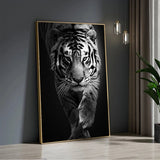 cadre tigre noir et blanc