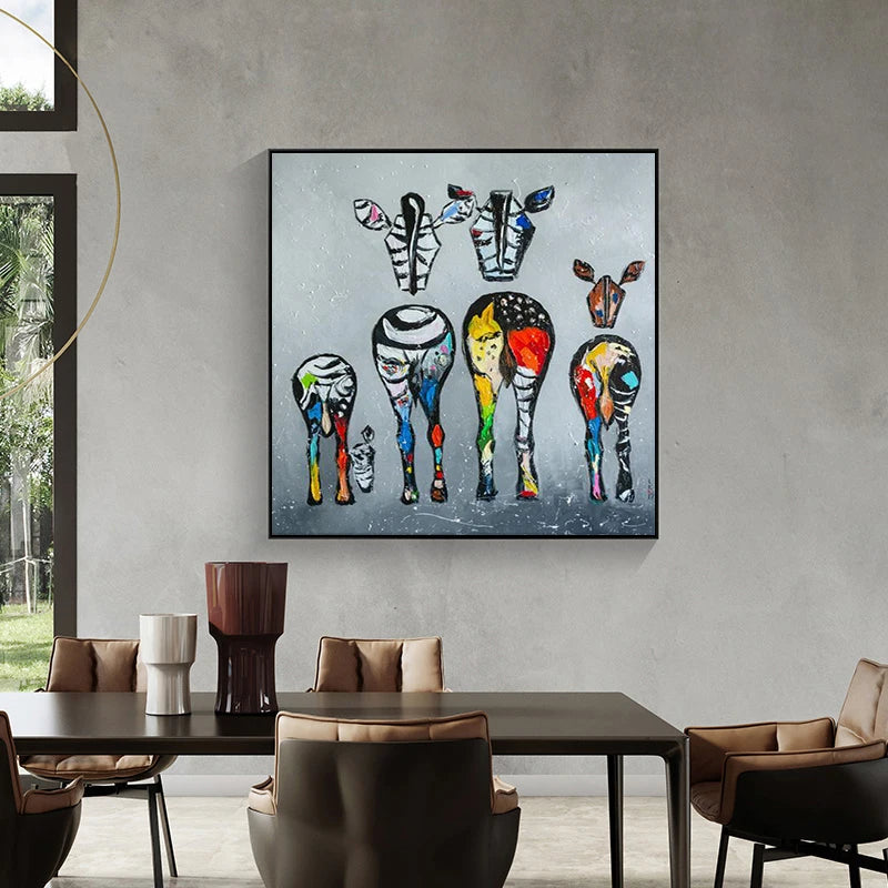 tableau moderne zebre