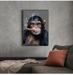 tableau singe cigare