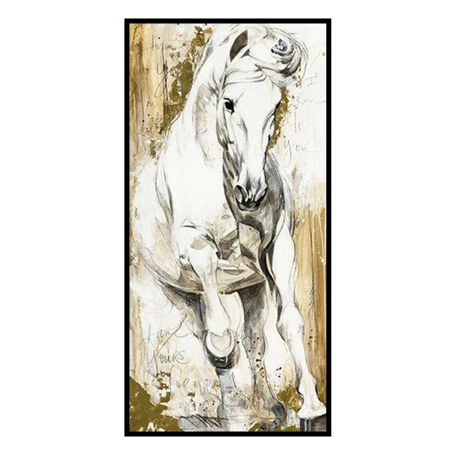 toile peinture cheval