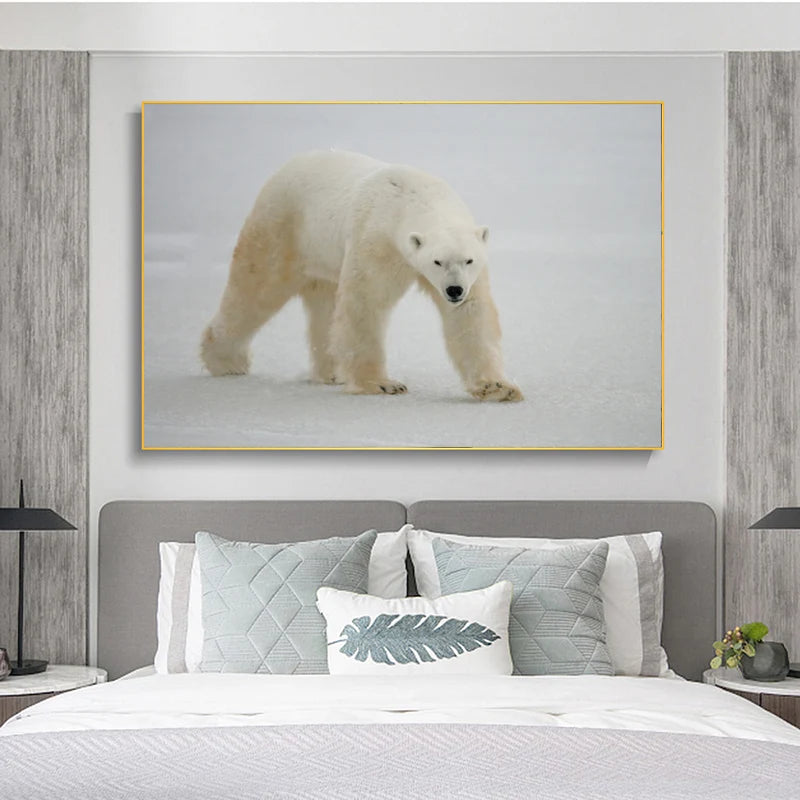 décoration ours blanc