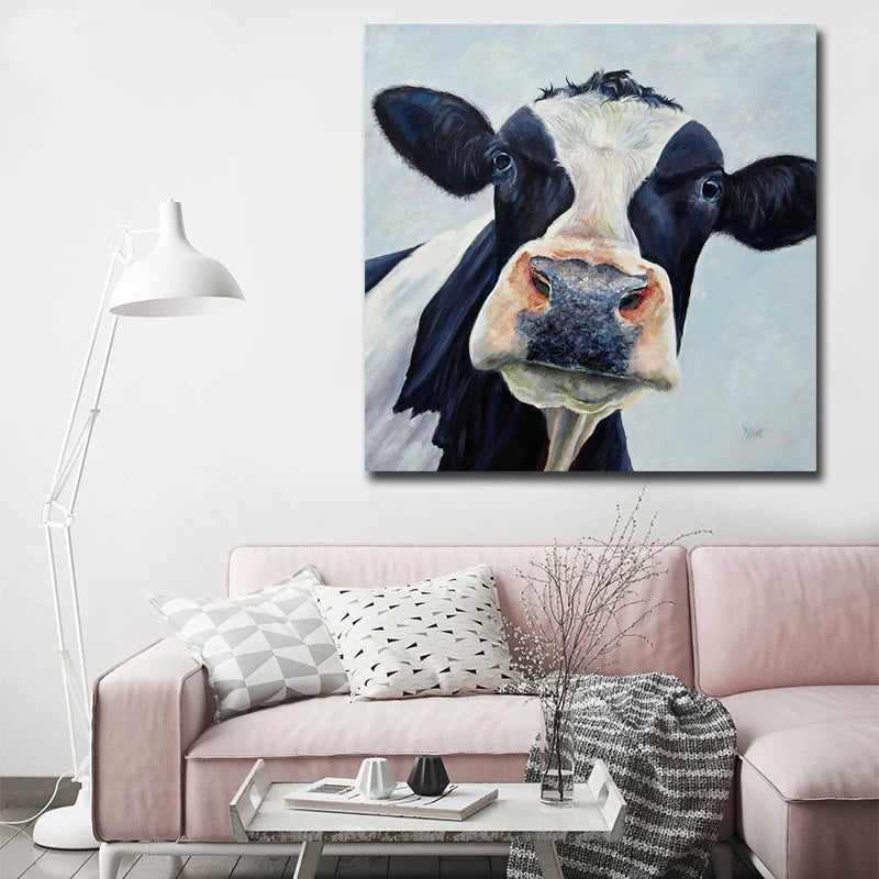cadre en bois tête de vache