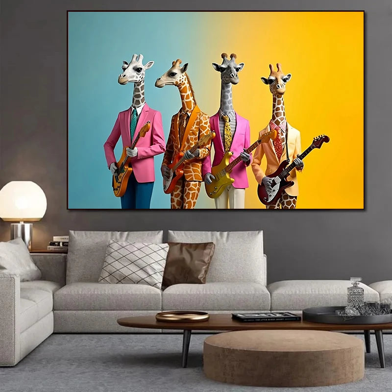 toile girafe