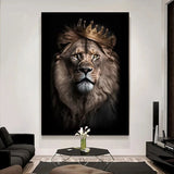toile imprimée lion